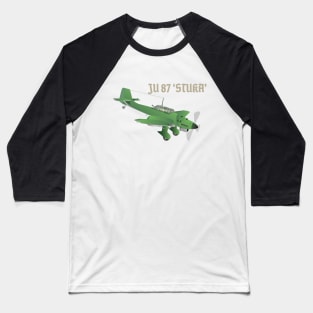 Junkers Ju 87 Stuka Bomber Airplane Baseball T-Shirt